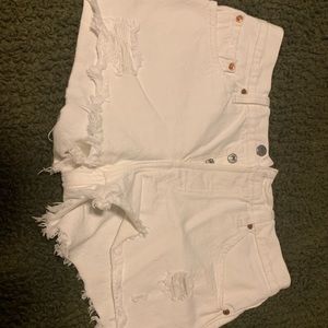 Levi’s 501 White Jean Shorts